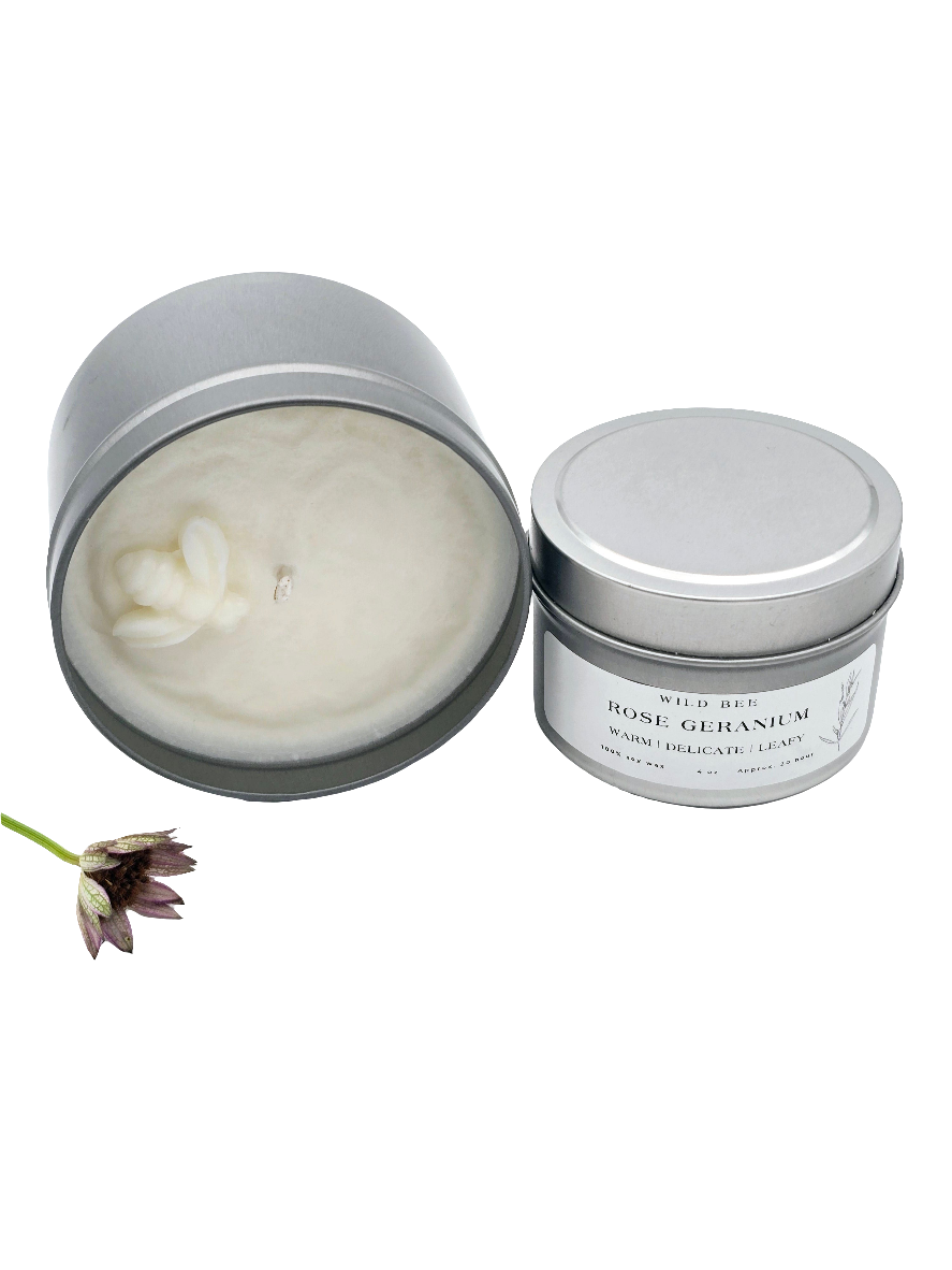 Rose Geranium Soy Wax Candle