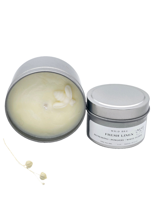 Fresh Linen soy wax candle